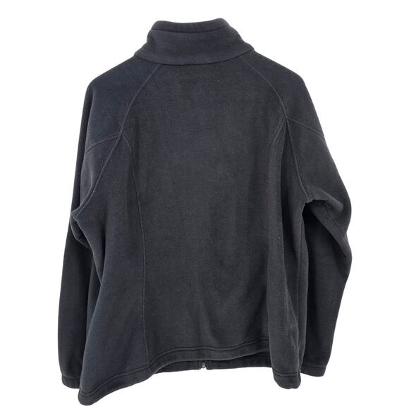 Columbia Black Benton Springs Full Zip Long Sleeve Outdoor Fleece Jacket Plus 2X - Picture 2 of 8